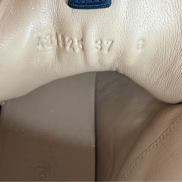 Gucci Silver Glitter Sneakers with Red and Blue Stripes Size 37 - Picture 9 of 11